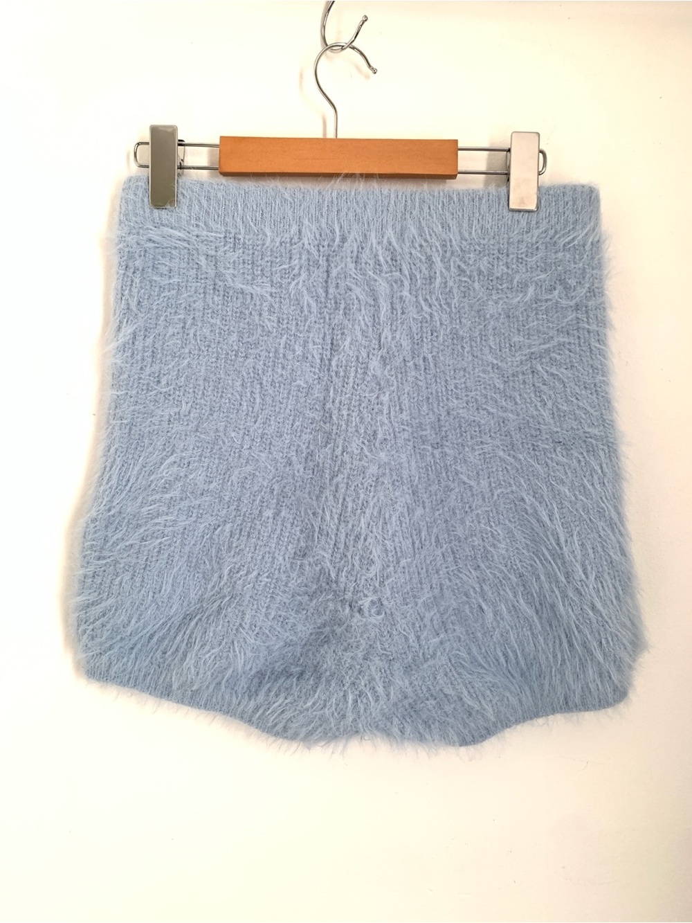 Zara High Fuzzy Waisted Shorts - Picture 4 of 6